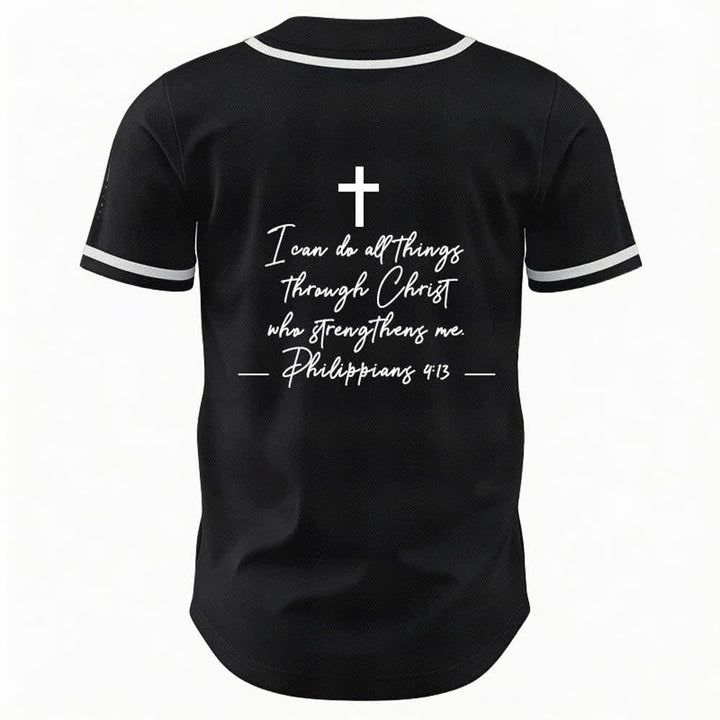 Christianartworkshop Jesus Christus 33 Hellblaues Mesh-Baseballtrikot - image 9