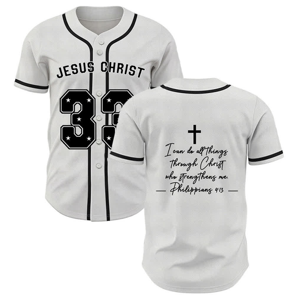 Christianartworkshop Jesus Christus 33 Hellblaues Mesh-Baseballtrikot - Weiß - 5XL - image 14