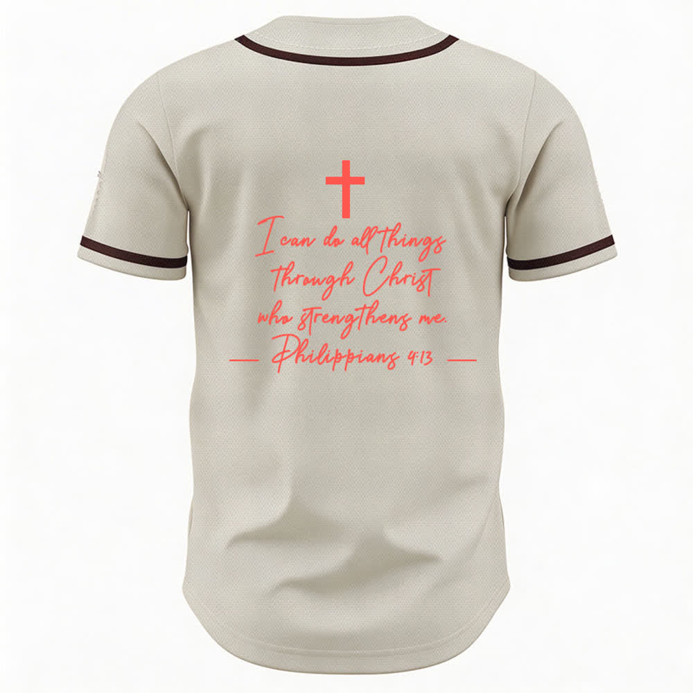 Christianartworkshop Jesus Christus 33 Hellblaues Mesh-Baseballtrikot - image 23