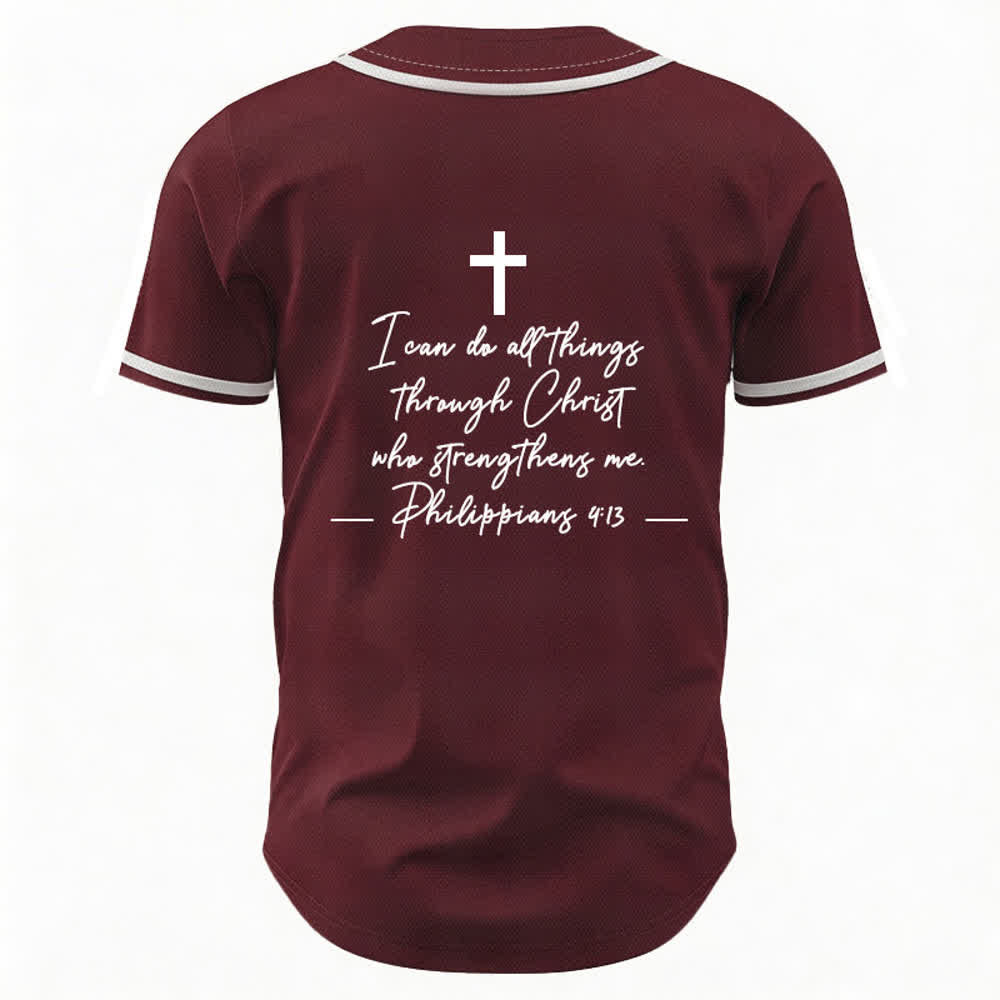 Christianartworkshop Jesus Christus 33 Hellblaues Mesh-Baseballtrikot - image 30