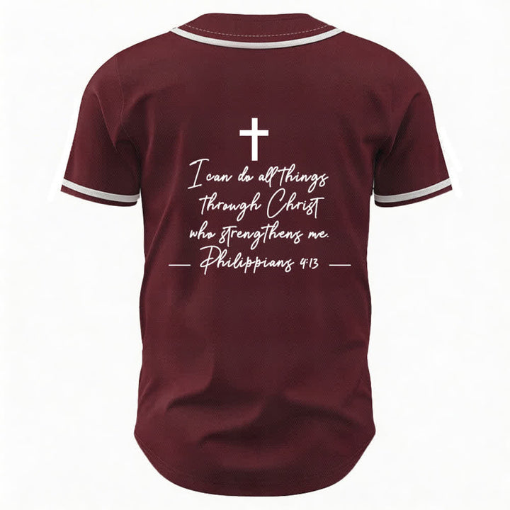 Christianartworkshop Jesus Christus 33 Hellblaues Mesh-Baseballtrikot - image 30