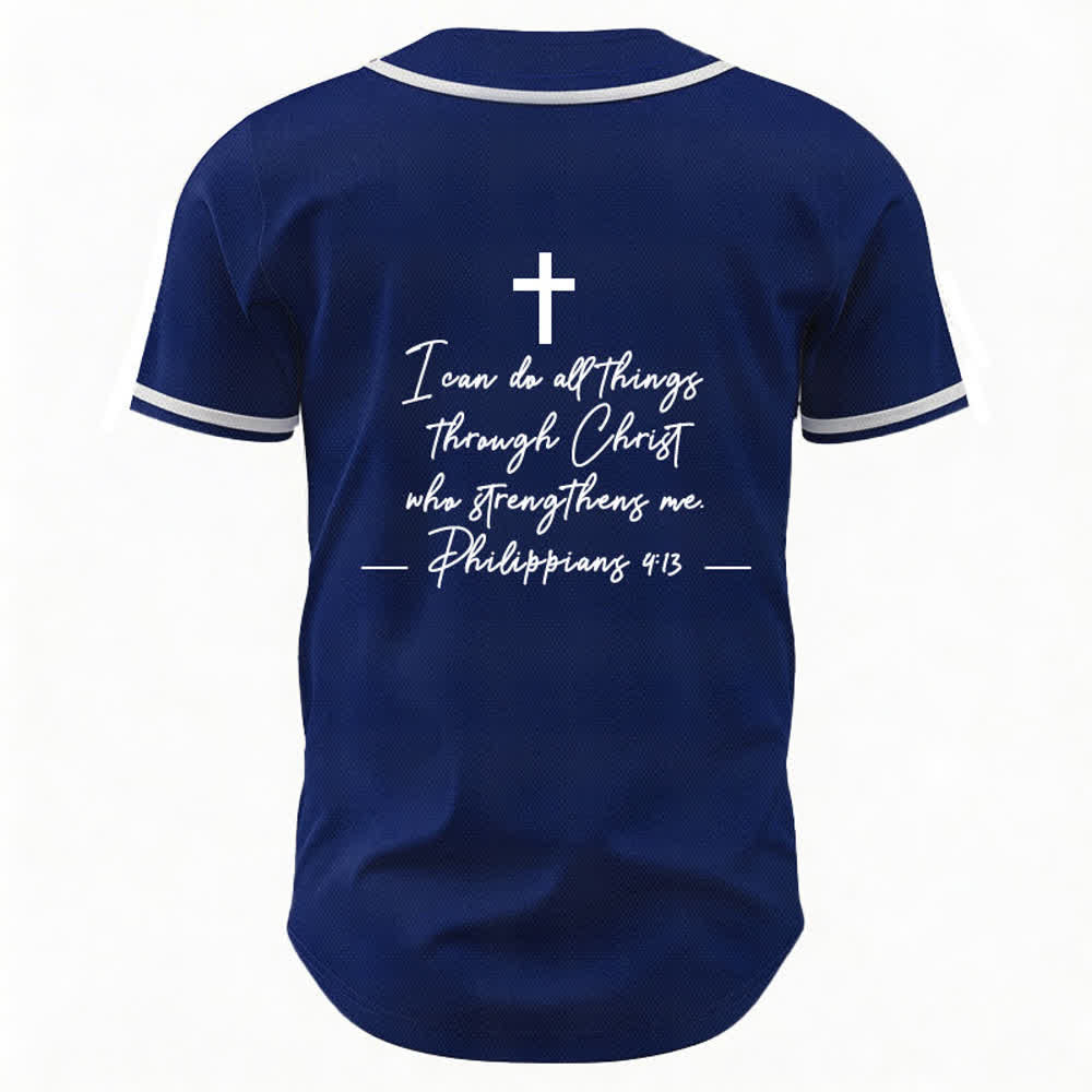 Christianartworkshop Jesus Christus 33 Hellblaues Mesh-Baseballtrikot - image 51