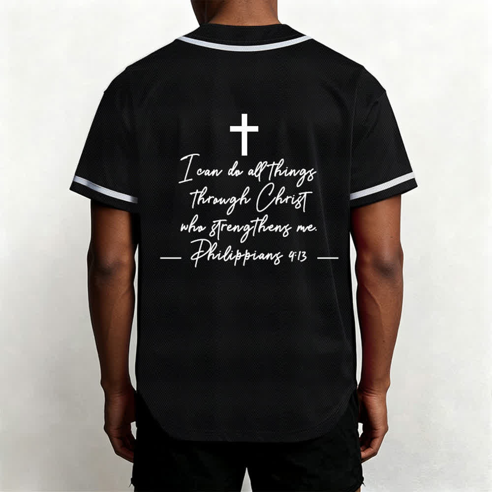 Christianartworkshop Jesus Christus 33 Hellblaues Mesh-Baseballtrikot - image 13