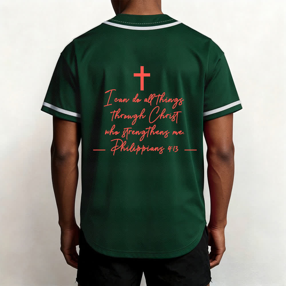 Christianartworkshop Jesus Christus 33 Hellblaues Mesh-Baseballtrikot - image 41
