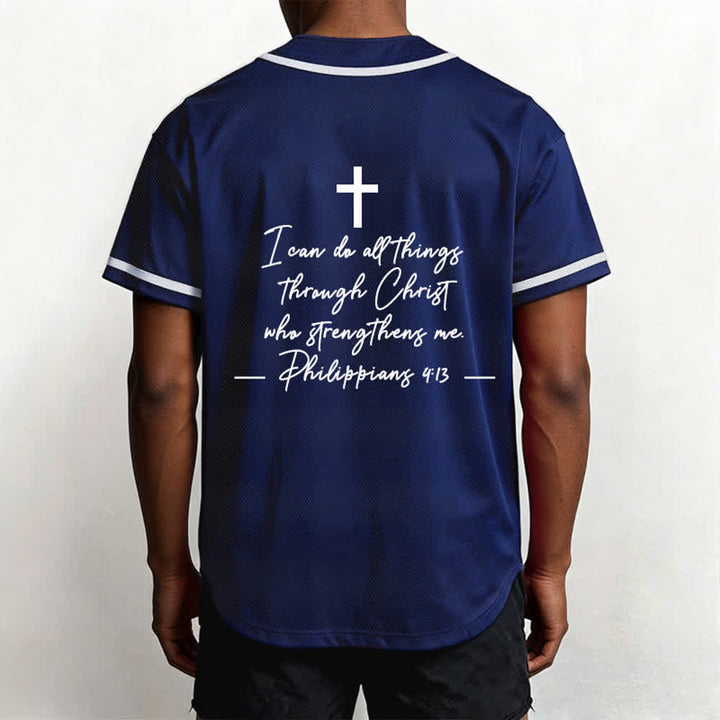 Christianartworkshop Jesus Christus 33 Hellblaues Mesh-Baseballtrikot - image 55