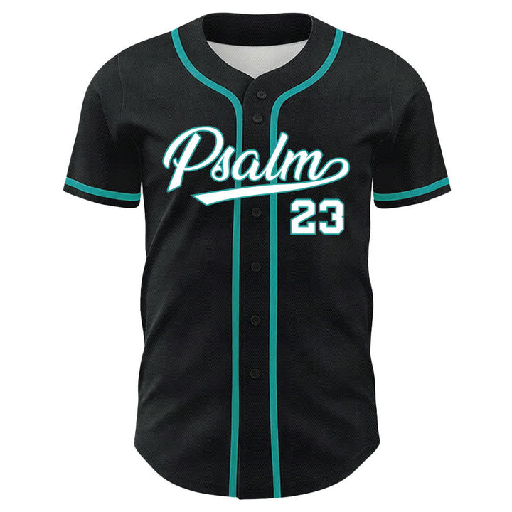 Christianartworkshop Psalm 23 Schwarzes und goldenes Statement-Baseballtrikot - image 8
