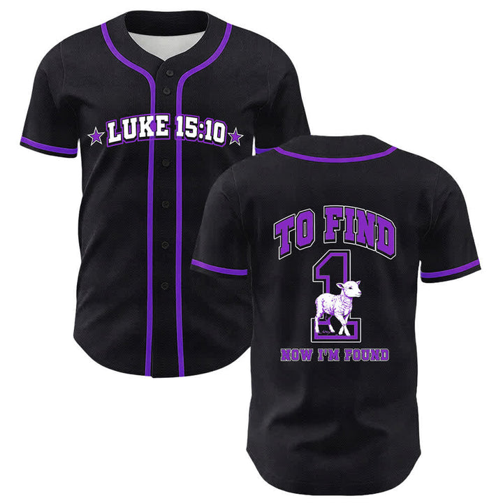 Christianartworkshop Lukas 15:10 Gefundenes Schaf-Mesh-Baseballtrikot - Lila - 5XL - image 15