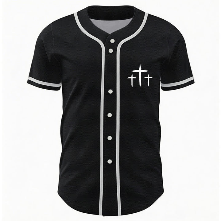 Christianartworkshop Baseballtrikot mit Kontrastbesatz – Glaube statt Angst - image 9