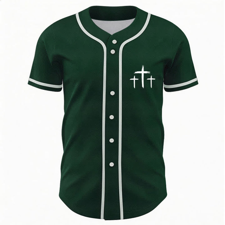 Christianartworkshop Baseballtrikot mit Kontrastbesatz – Glaube statt Angst - image 37