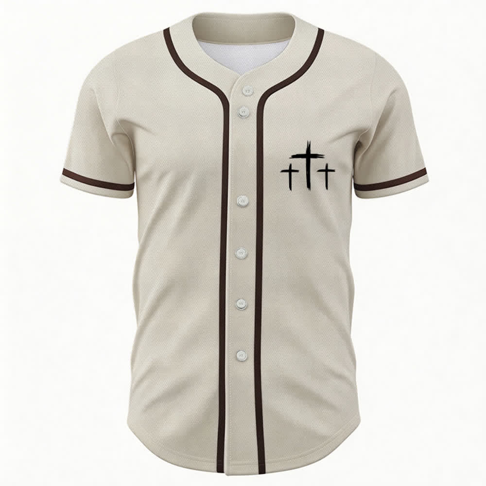 Christianartworkshop Baseballtrikot mit Kontrastbesatz – Glaube statt Angst - image 16