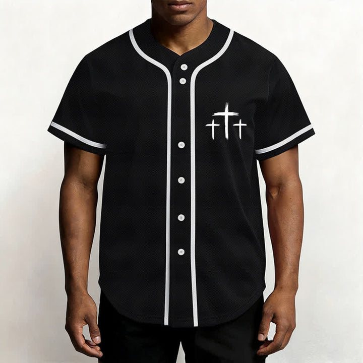 Christianartworkshop Baseballtrikot mit Kontrastbesatz – Glaube statt Angst - image 13