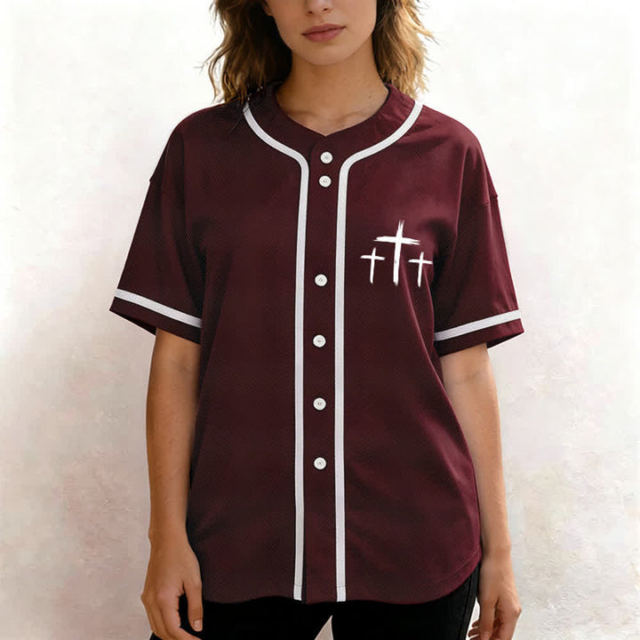 Christianartworkshop Baseballtrikot mit Kontrastbesatz – Glaube statt Angst - image 25