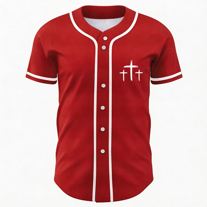 Christianartworkshop Baseballtrikot mit Kontrastbesatz – Glaube statt Angst - image 44