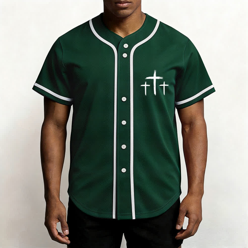 Christianartworkshop Baseballtrikot mit Kontrastbesatz – Glaube statt Angst - image 41