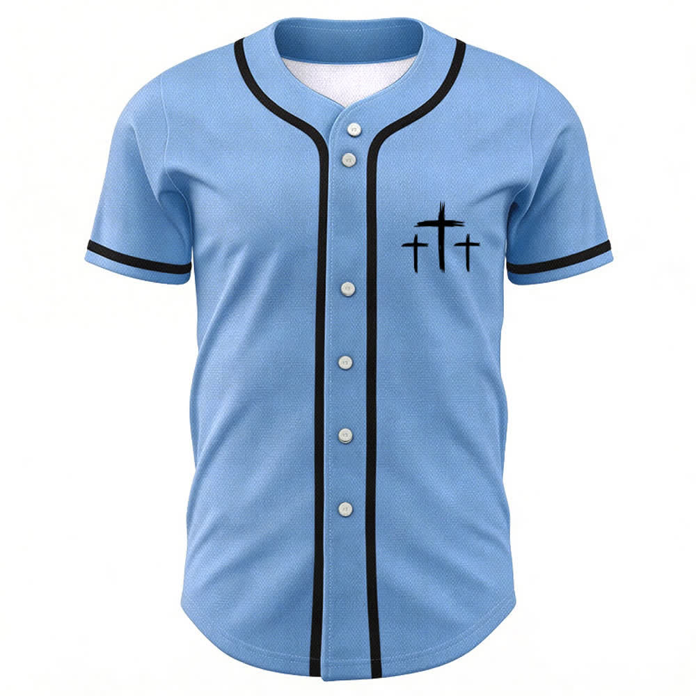 Christianartworkshop Baseballtrikot mit Kontrastbesatz – Glaube statt Angst - image 51