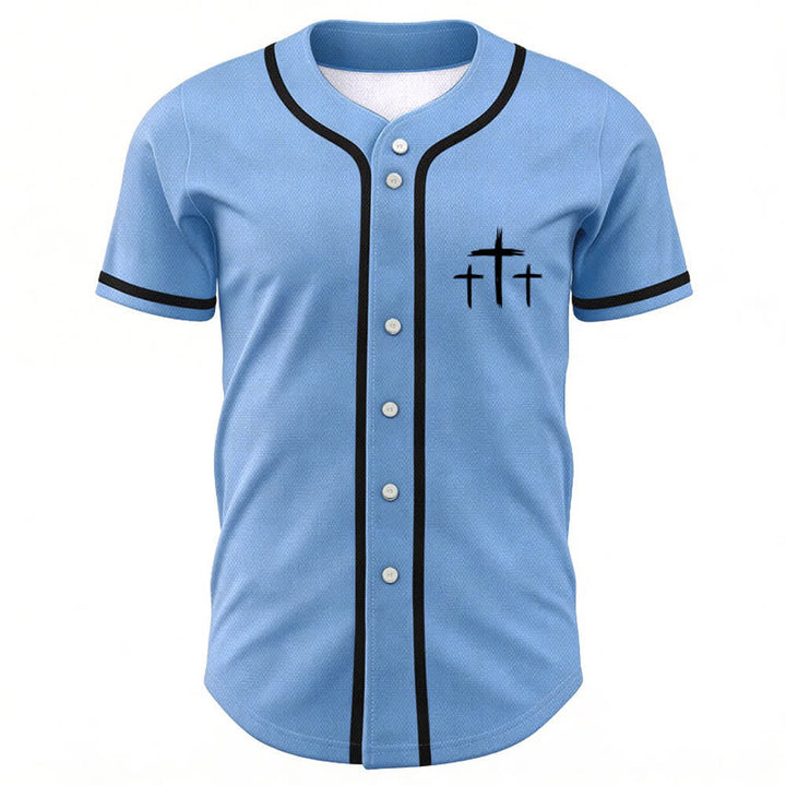 Christianartworkshop Baseballtrikot mit Kontrastbesatz – Glaube statt Angst - image 51
