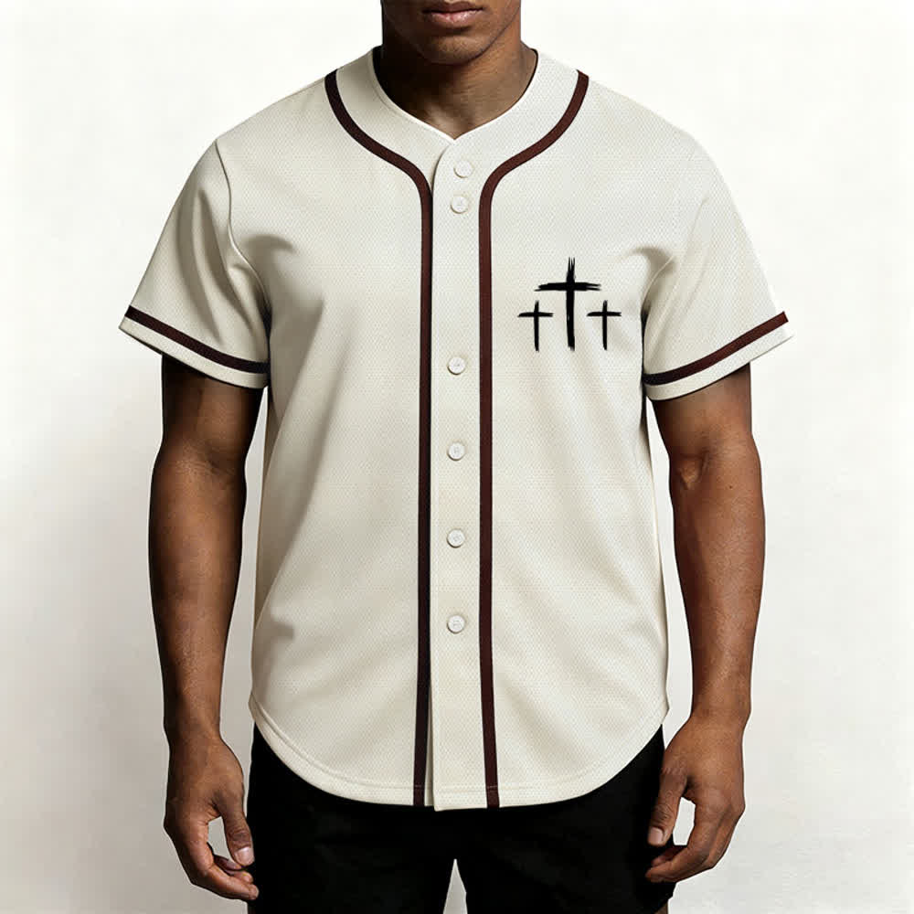 Christianartworkshop Baseballtrikot mit Kontrastbesatz – Glaube statt Angst - image 20