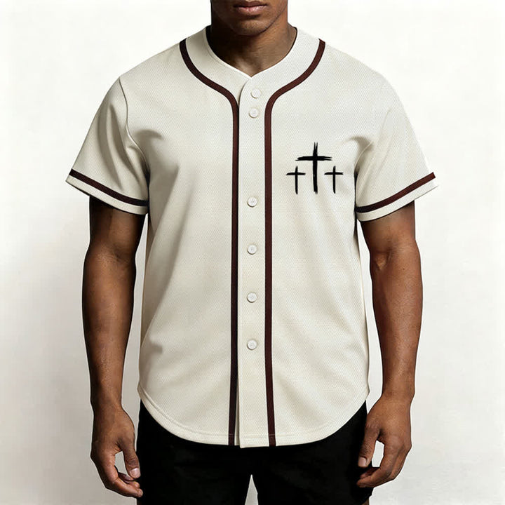 Christianartworkshop Baseballtrikot mit Kontrastbesatz – Glaube statt Angst - image 20
