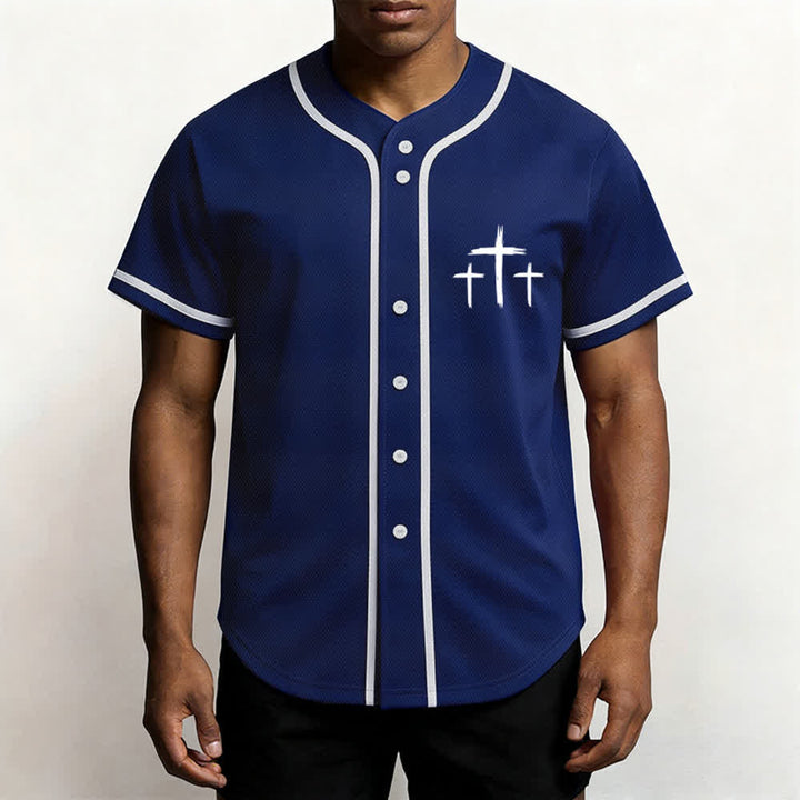 Christianartworkshop Baseballtrikot mit Kontrastbesatz – Glaube statt Angst - image 6