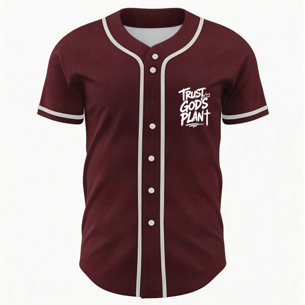 Christianartworkshop Vertraue auf Gottes Plan – Baseballtrikot mit Mesh-Knopfleiste - image 9