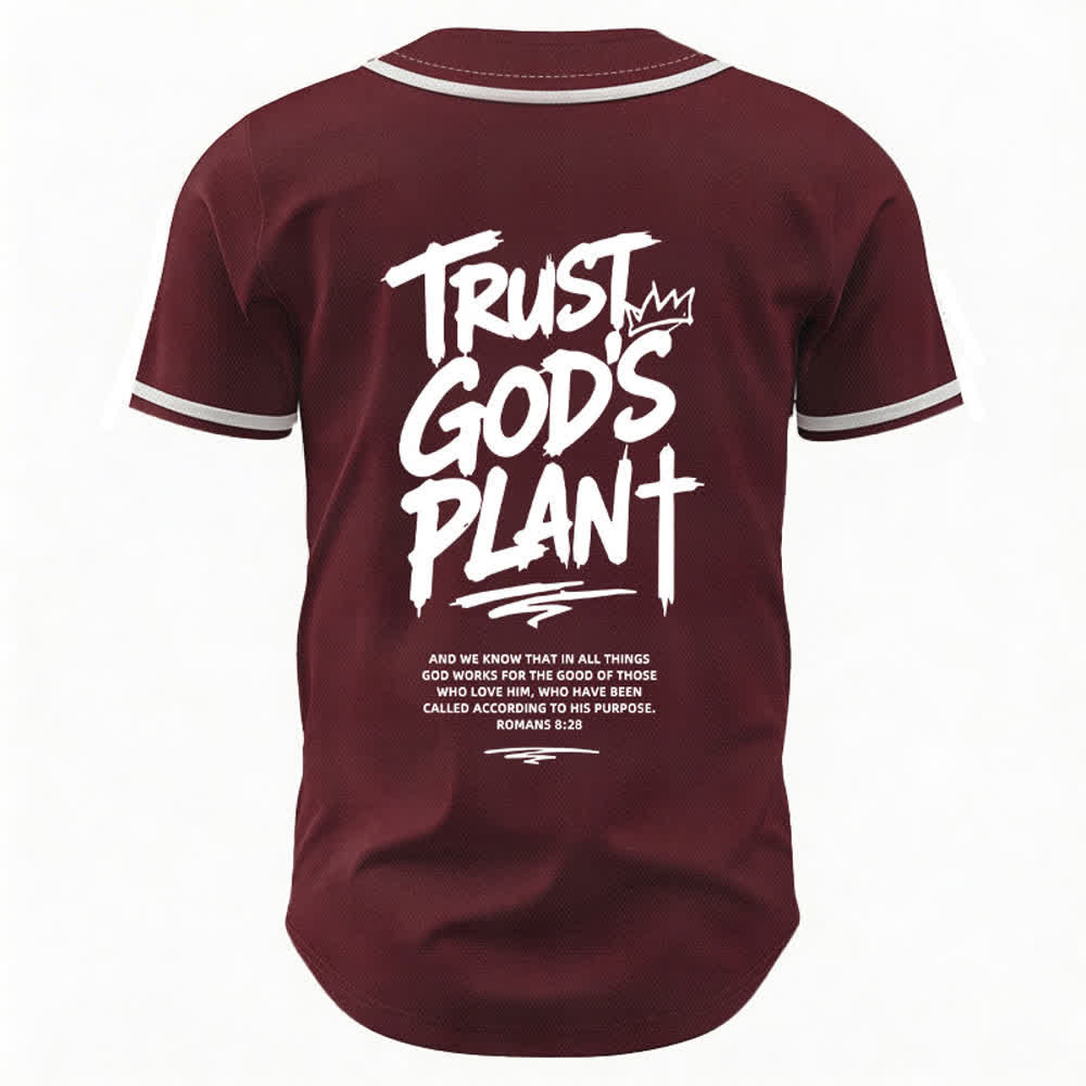 Christianartworkshop Vertraue auf Gottes Plan – Baseballtrikot mit Mesh-Knopfleiste - image 8