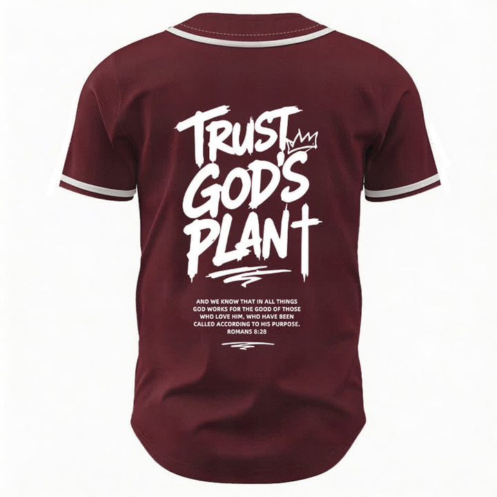 Christianartworkshop Vertraue auf Gottes Plan – Baseballtrikot mit Mesh-Knopfleiste - image 8