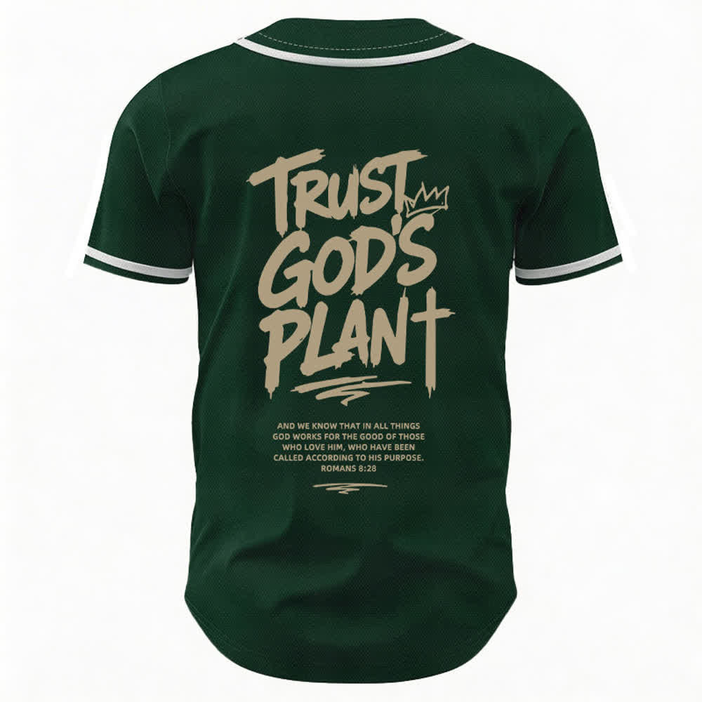 Christianartworkshop Vertraue auf Gottes Plan – Baseballtrikot mit Mesh-Knopfleiste - image 15