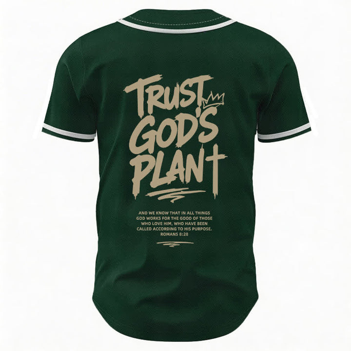 Christianartworkshop Vertraue auf Gottes Plan – Baseballtrikot mit Mesh-Knopfleiste - image 15