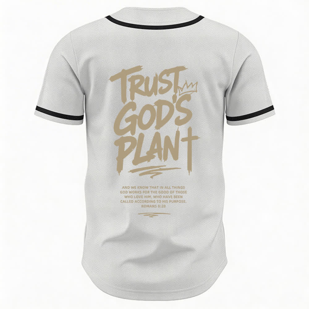 Christianartworkshop Vertraue auf Gottes Plan – Baseballtrikot mit Mesh-Knopfleiste - image 29