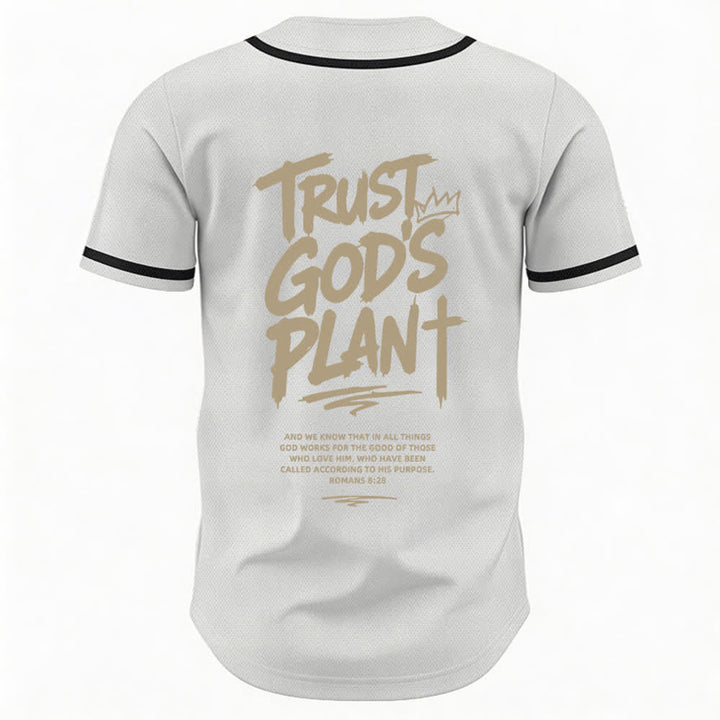 Christianartworkshop Vertraue auf Gottes Plan – Baseballtrikot mit Mesh-Knopfleiste - image 29