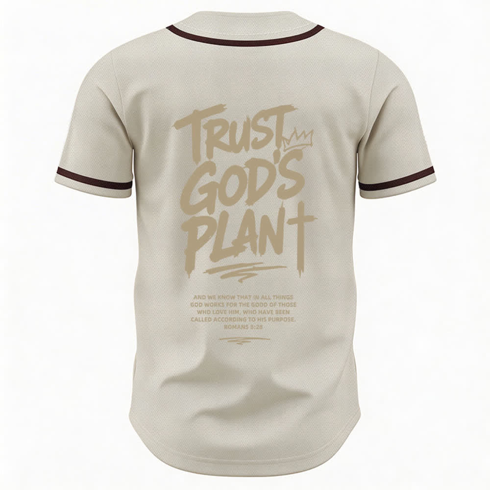 Christianartworkshop Vertraue auf Gottes Plan – Baseballtrikot mit Mesh-Knopfleiste - image 22