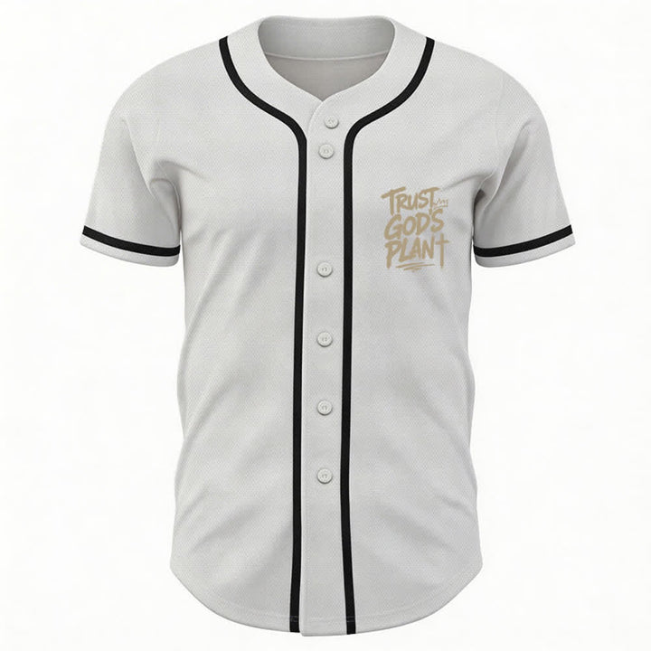 Christianartworkshop Vertraue auf Gottes Plan – Baseballtrikot mit Mesh-Knopfleiste - image 30