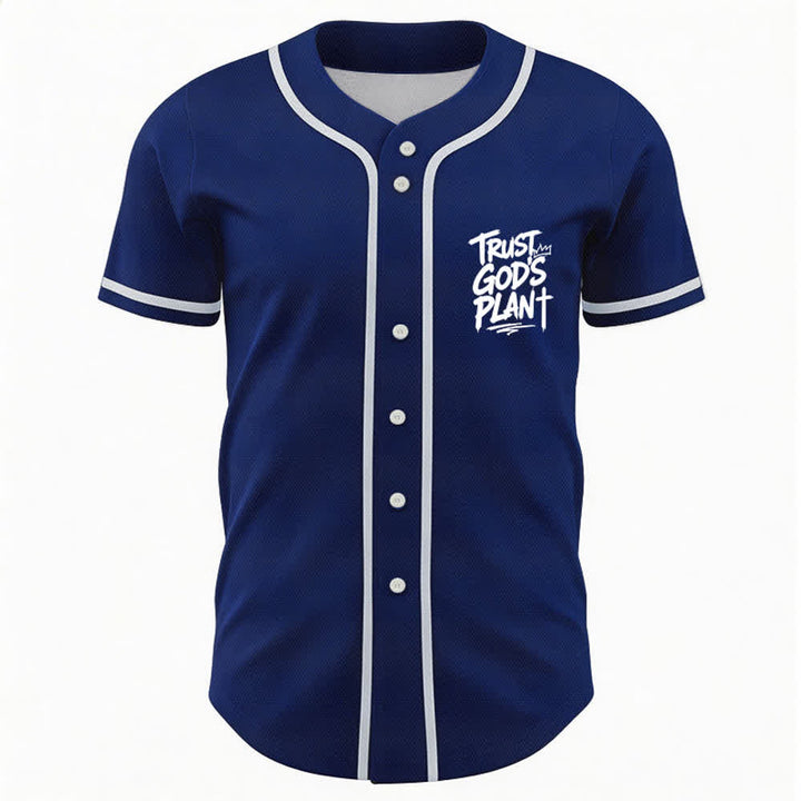 Christianartworkshop Vertraue auf Gottes Plan – Baseballtrikot mit Mesh-Knopfleiste - image 37