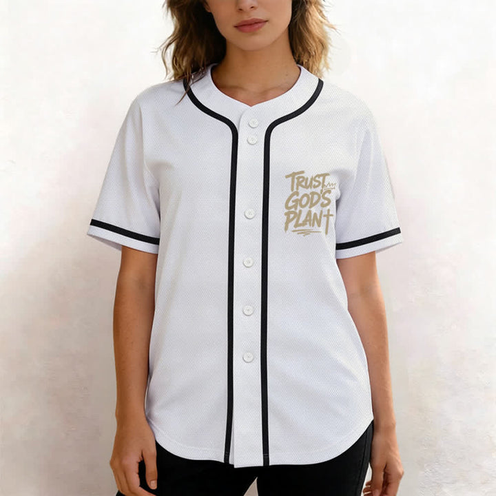 Christianartworkshop Vertraue auf Gottes Plan – Baseballtrikot mit Mesh-Knopfleiste - image 32