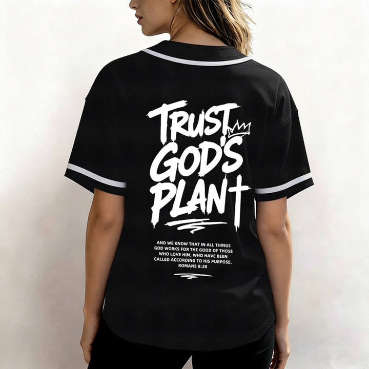 Christianartworkshop Vertraue auf Gottes Plan – Baseballtrikot mit Mesh-Knopfleiste - image 4