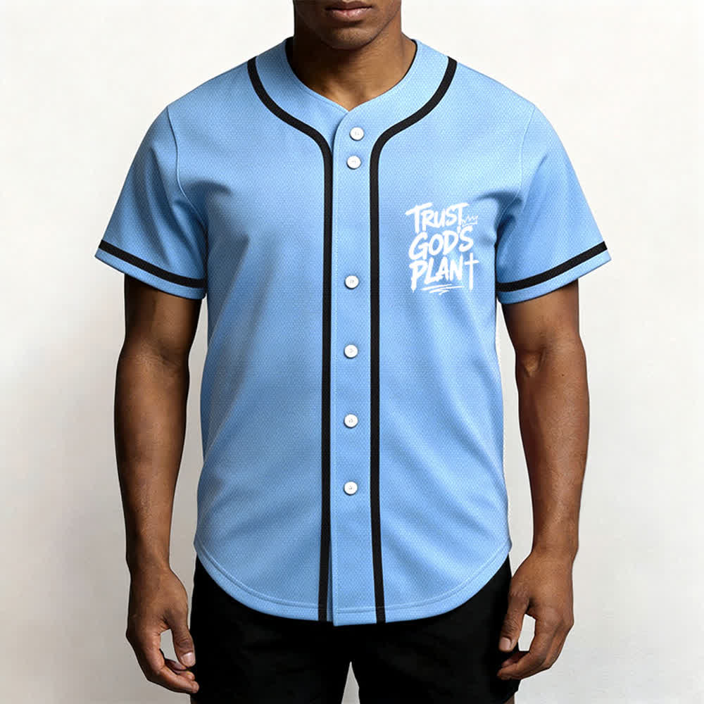 Christianartworkshop Vertraue auf Gottes Plan – Baseballtrikot mit Mesh-Knopfleiste - image 55