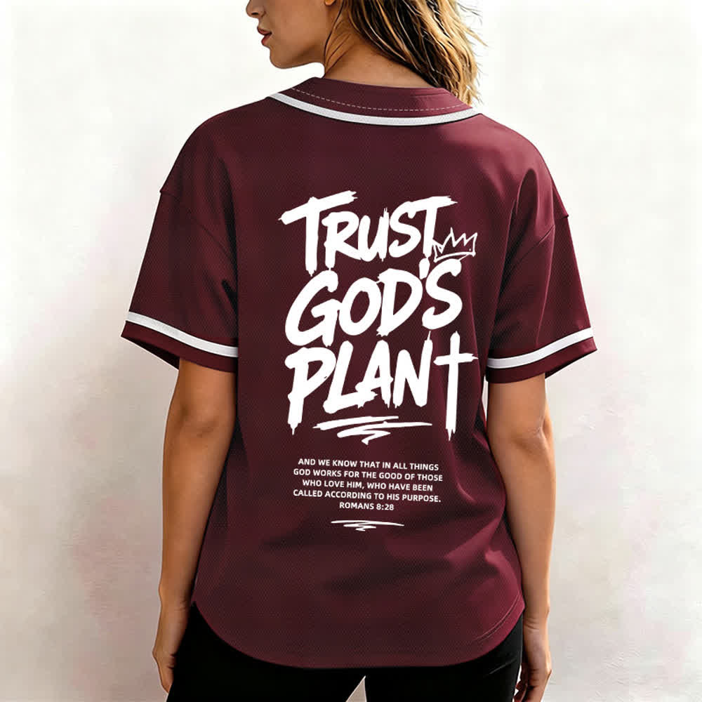 Christianartworkshop Vertraue auf Gottes Plan – Baseballtrikot mit Mesh-Knopfleiste - image 10