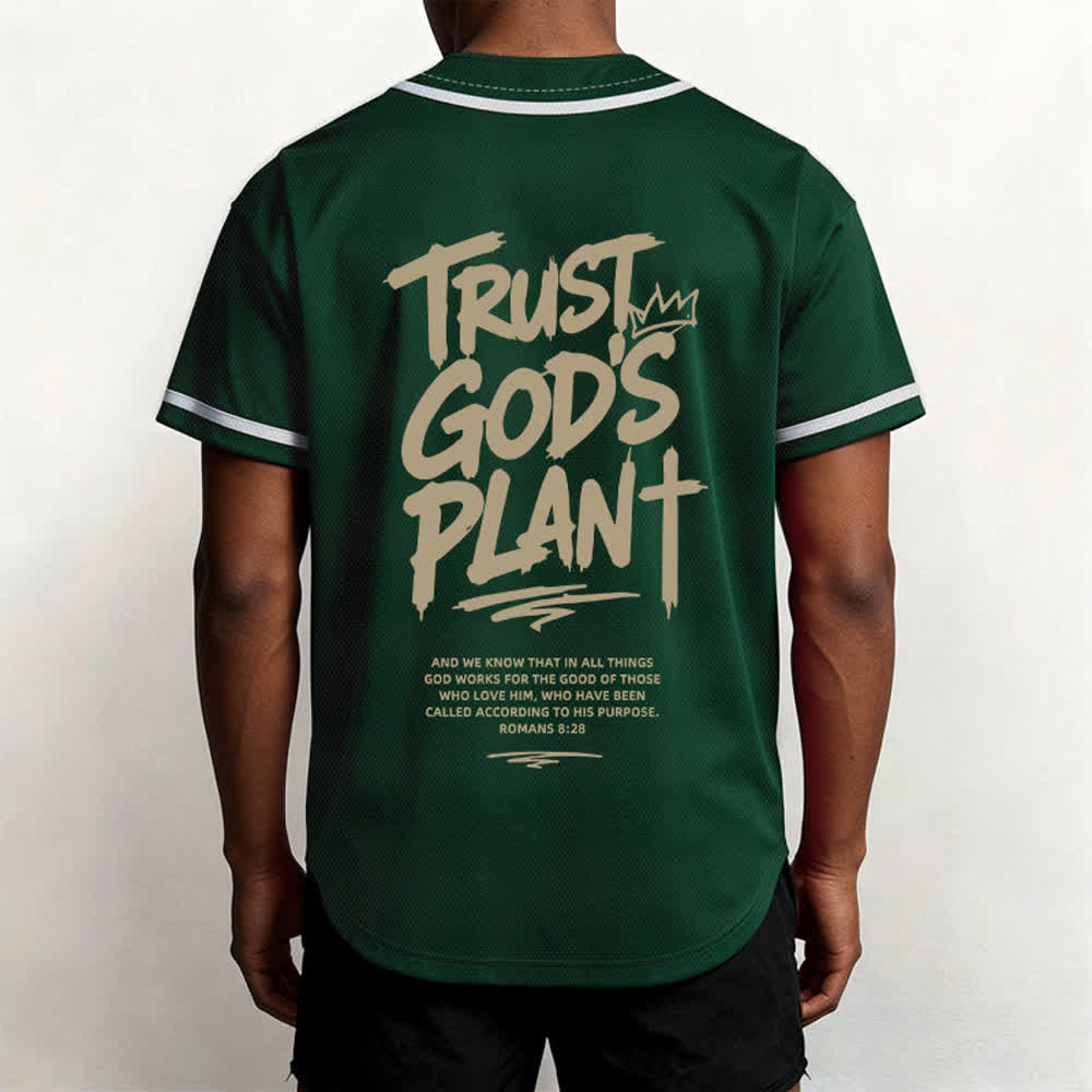 Christianartworkshop Vertraue auf Gottes Plan – Baseballtrikot mit Mesh-Knopfleiste - image 19