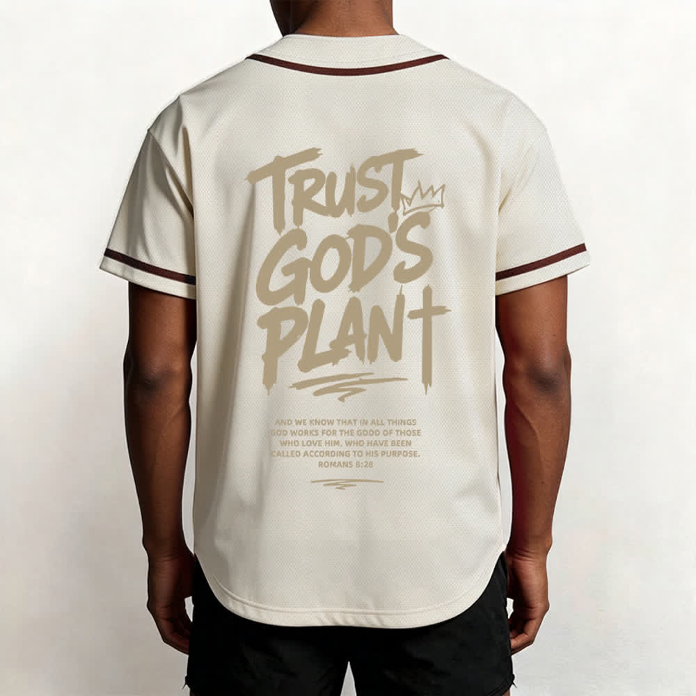Christianartworkshop Vertraue auf Gottes Plan – Baseballtrikot mit Mesh-Knopfleiste - image 26