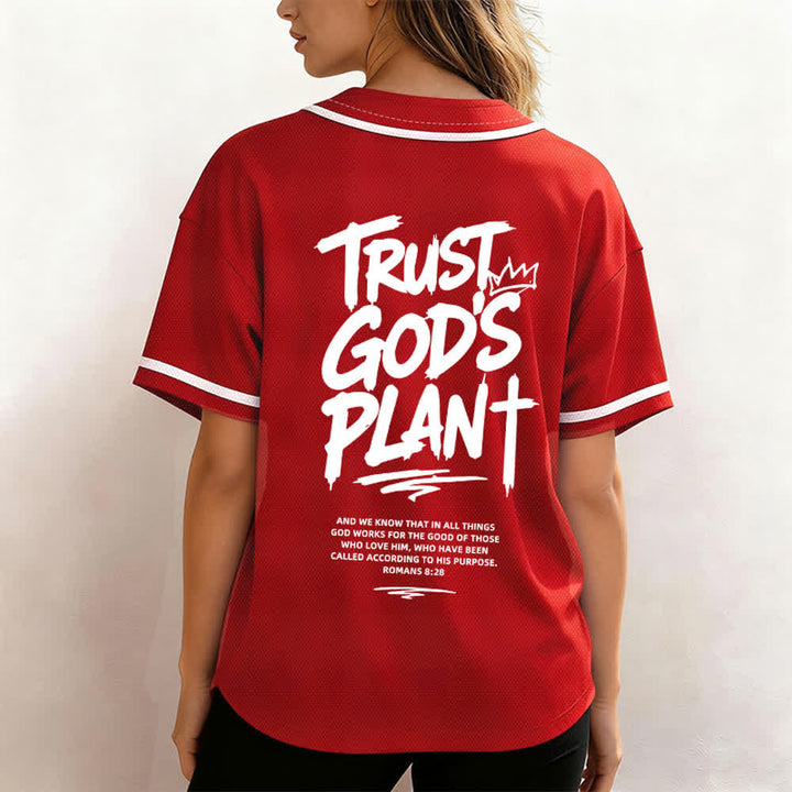 Christianartworkshop Vertraue auf Gottes Plan – Baseballtrikot mit Mesh-Knopfleiste - image 45