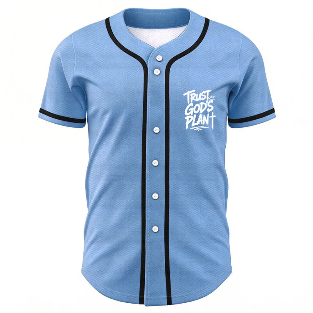 Christianartworkshop Vertraue auf Gottes Plan – Baseballtrikot mit Mesh-Knopfleiste - image 51