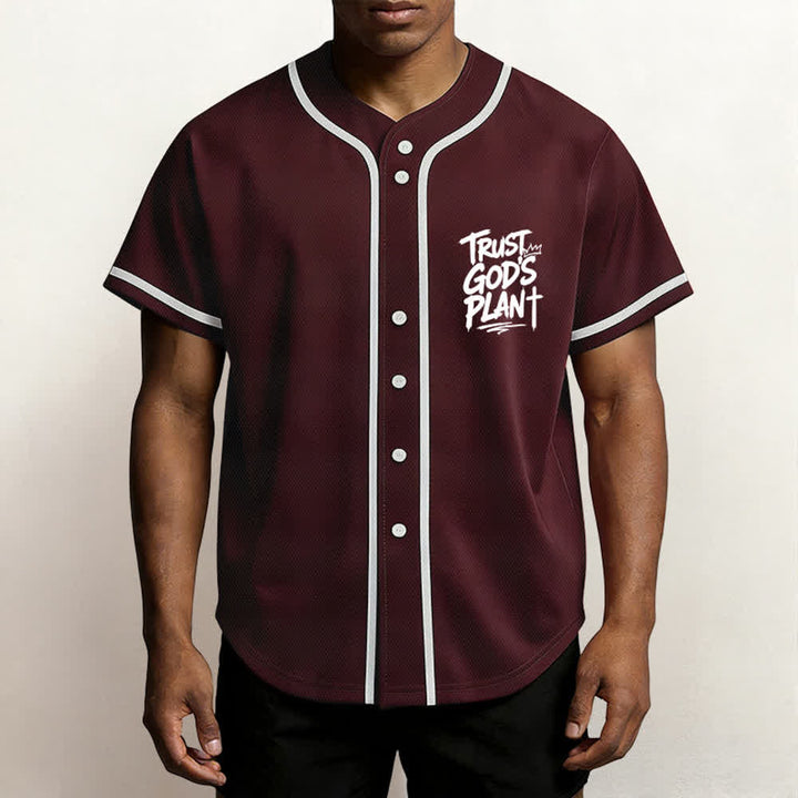 Christianartworkshop Vertraue auf Gottes Plan – Baseballtrikot mit Mesh-Knopfleiste - image 13
