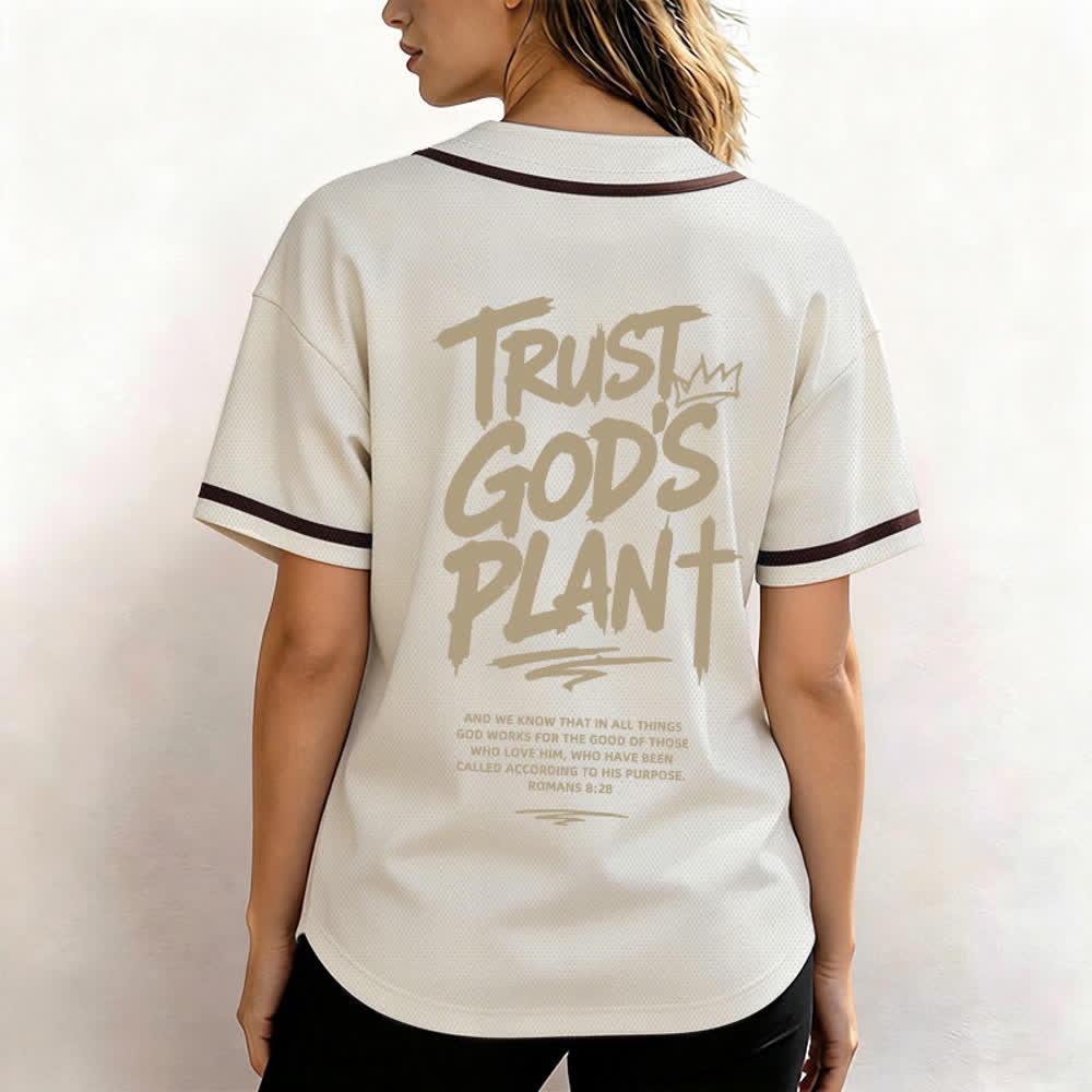 Christianartworkshop Vertraue auf Gottes Plan – Baseballtrikot mit Mesh-Knopfleiste - image 24