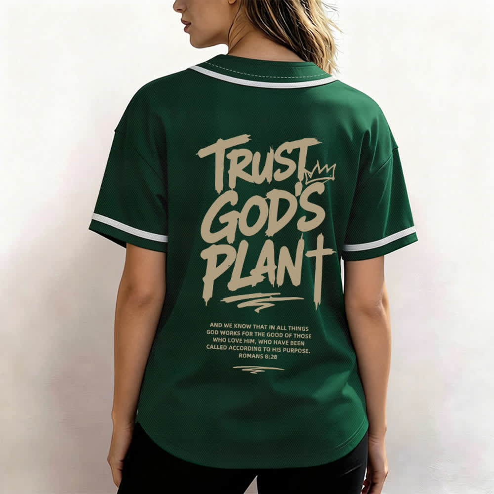 Christianartworkshop Vertraue auf Gottes Plan – Baseballtrikot mit Mesh-Knopfleiste - image 17