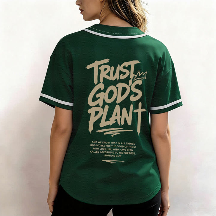 Christianartworkshop Vertraue auf Gottes Plan – Baseballtrikot mit Mesh-Knopfleiste - image 17