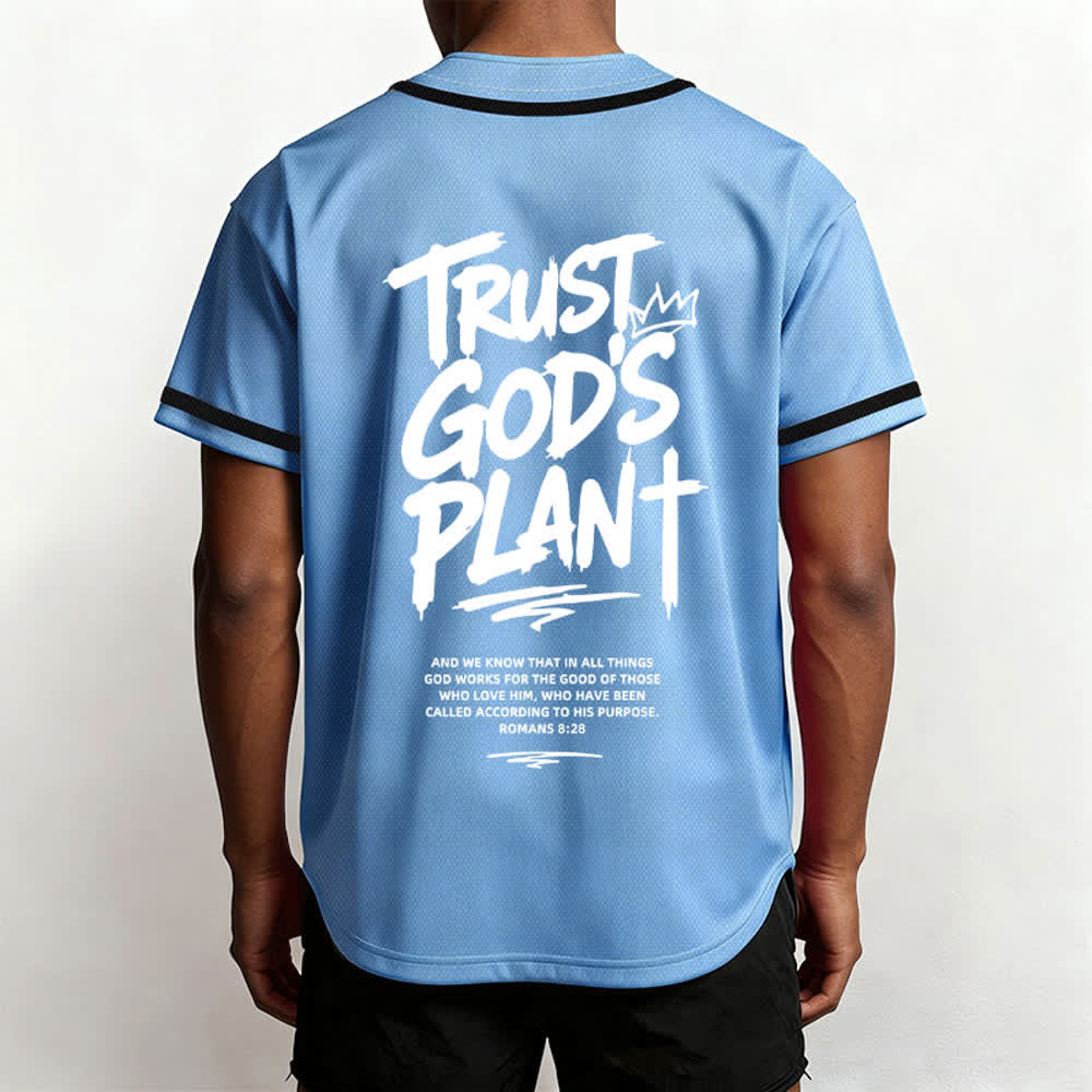 Christianartworkshop Vertraue auf Gottes Plan – Baseballtrikot mit Mesh-Knopfleiste - image 54