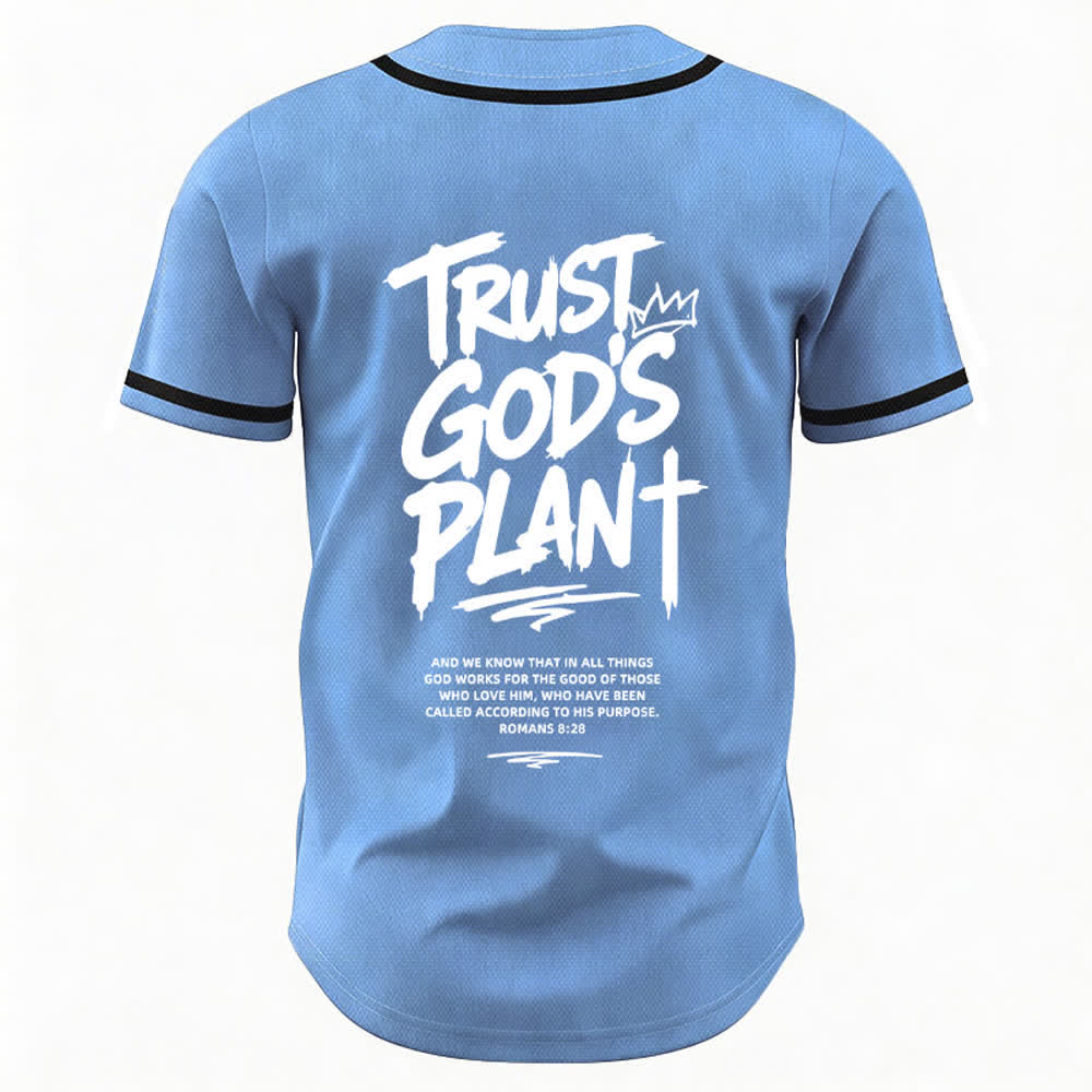 Christianartworkshop Vertraue auf Gottes Plan – Baseballtrikot mit Mesh-Knopfleiste - image 50