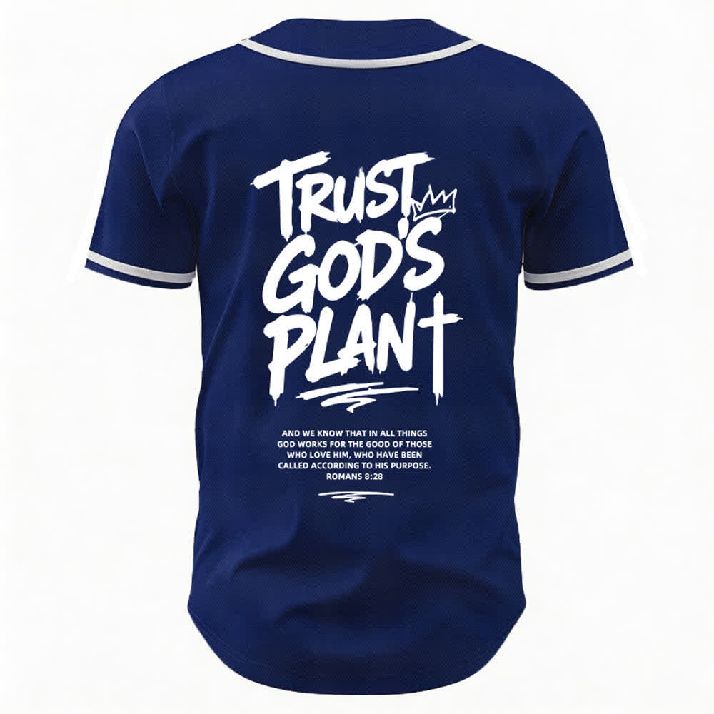 Christianartworkshop Vertraue auf Gottes Plan – Baseballtrikot mit Mesh-Knopfleiste - image 36