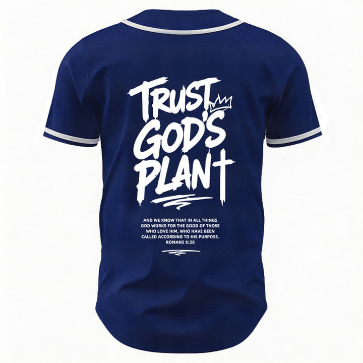 Christianartworkshop Vertraue auf Gottes Plan – Baseballtrikot mit Mesh-Knopfleiste - image 36
