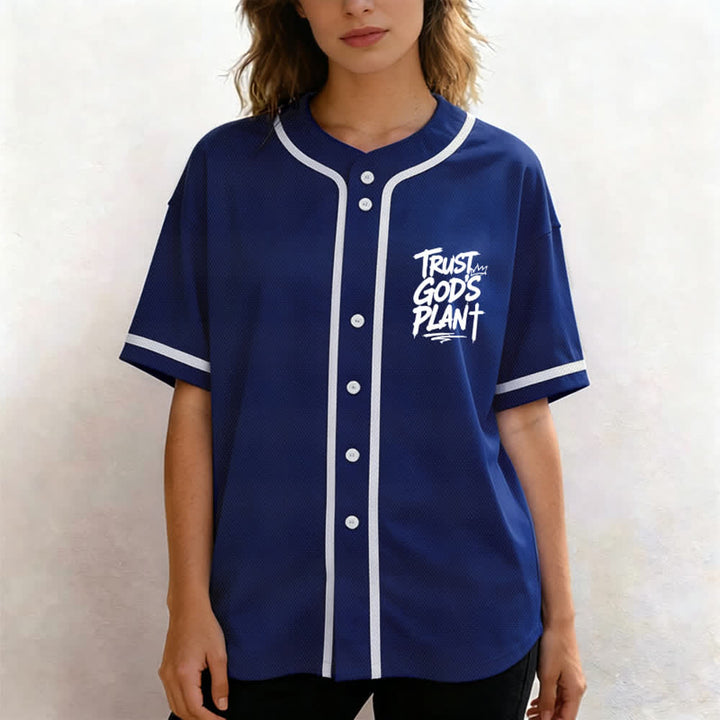 Christianartworkshop Vertraue auf Gottes Plan – Baseballtrikot mit Mesh-Knopfleiste - image 39